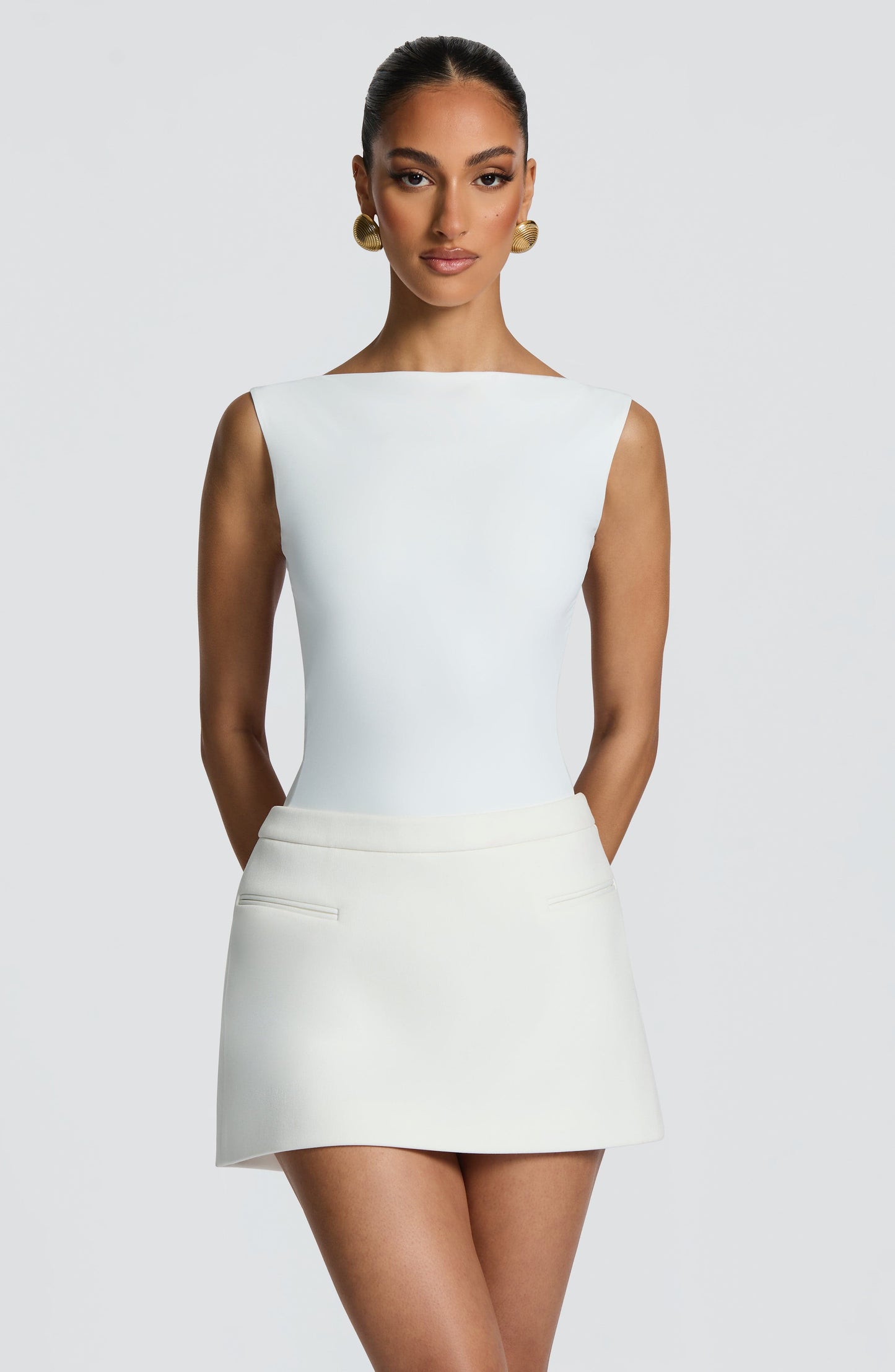 Lila Ivory Mini Skirt - Cute Summer Fashion