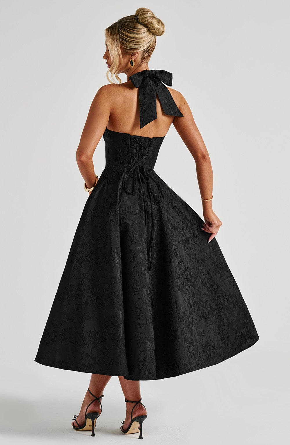 Chloe Black Midi Summer Dress