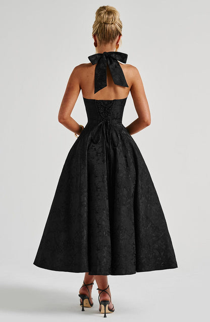 Chloe Black Midi Summer Dress