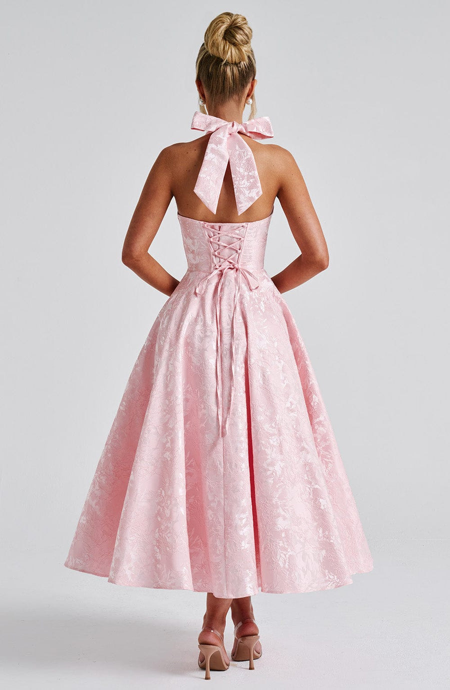Chloe Blush Midi Dress - Cute Summer Fashion