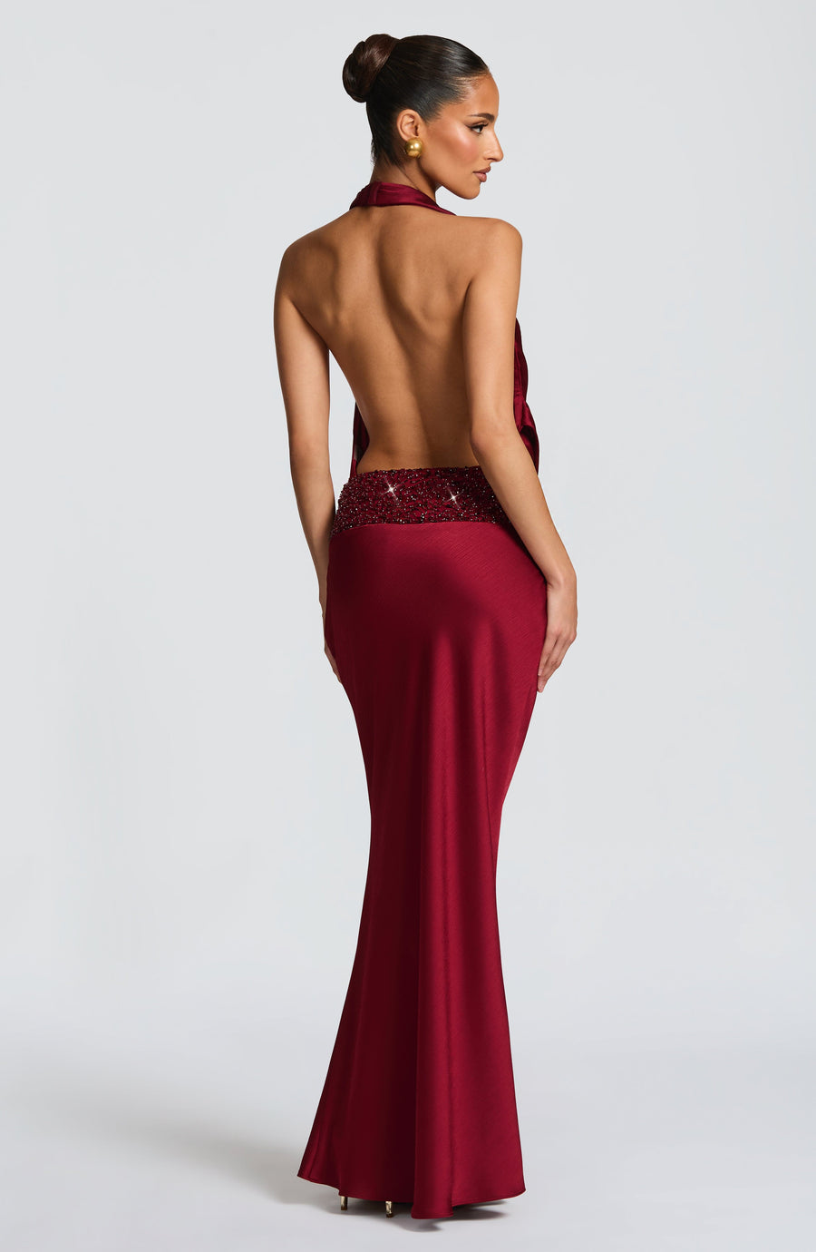 Sophia Burgundy Bodysuit for Summer Fashion