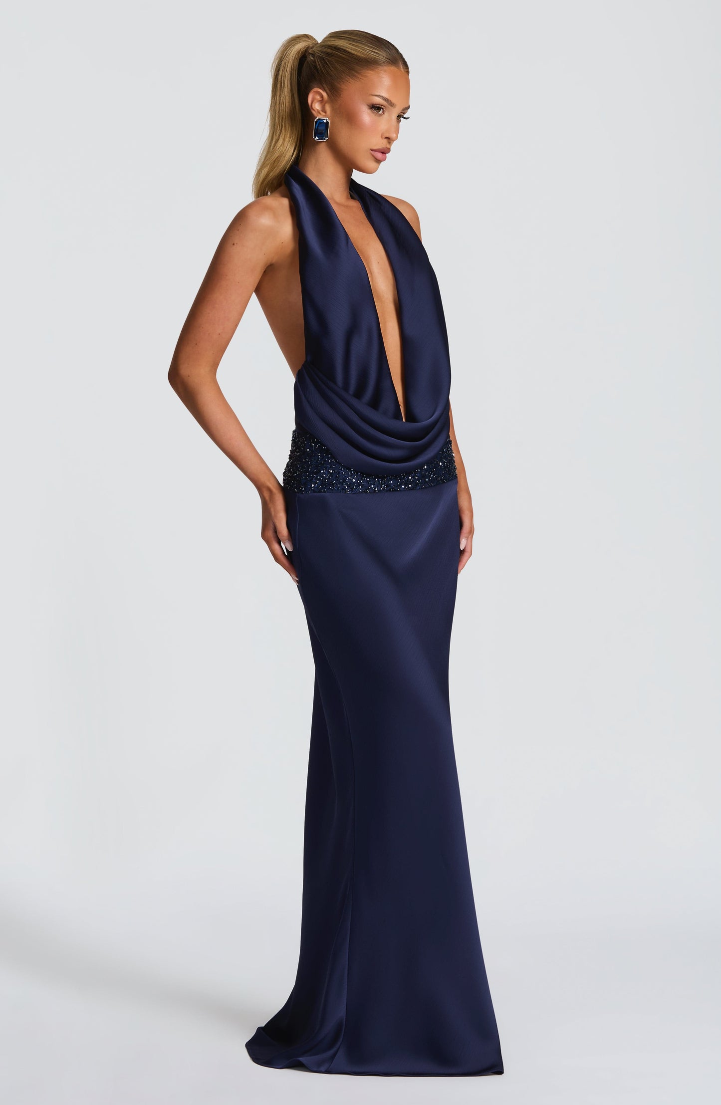 Sophia Navy Bodysuit for Summer Fashion