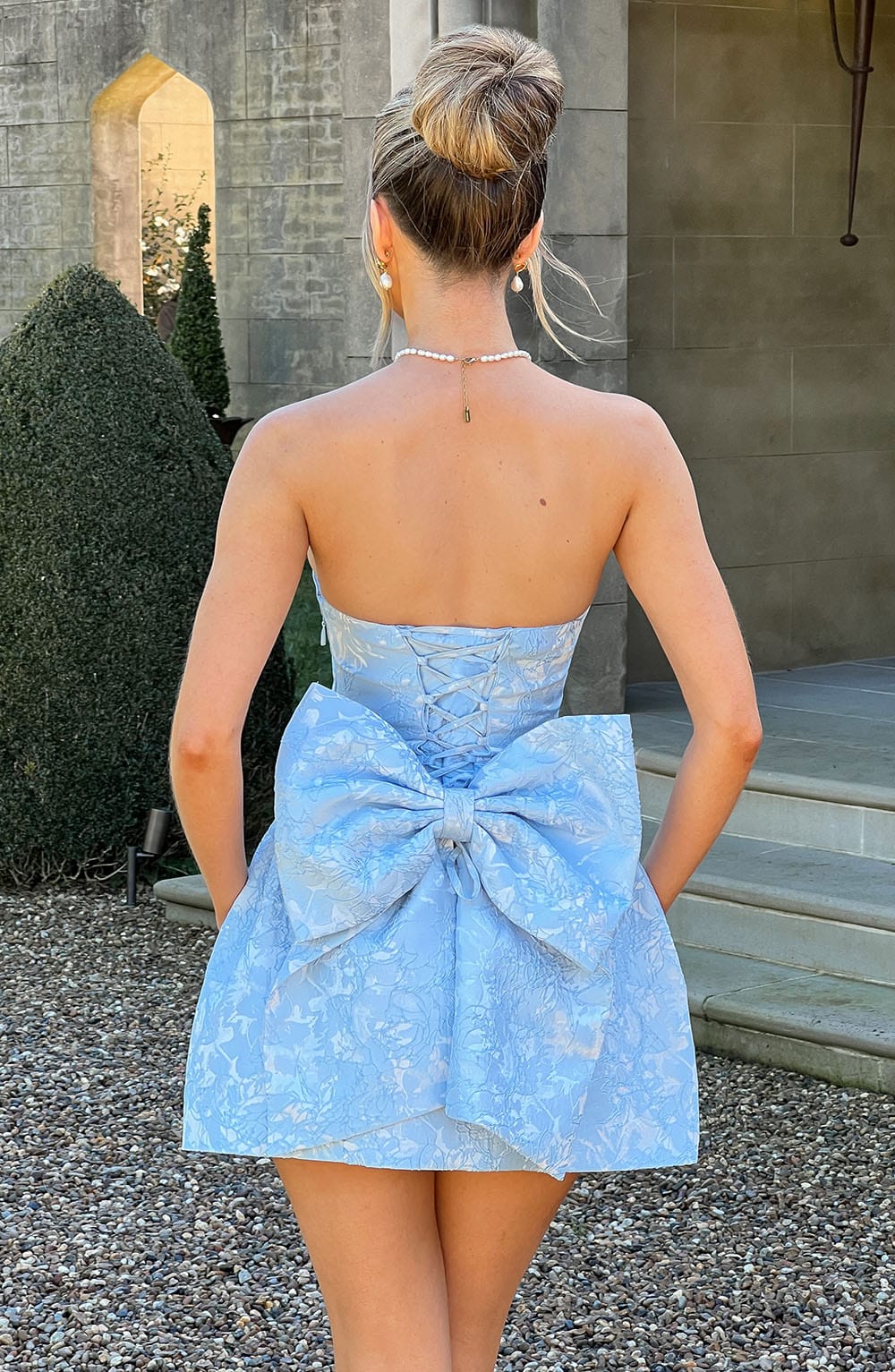 Sophia Blue Mini Sundress for Women
