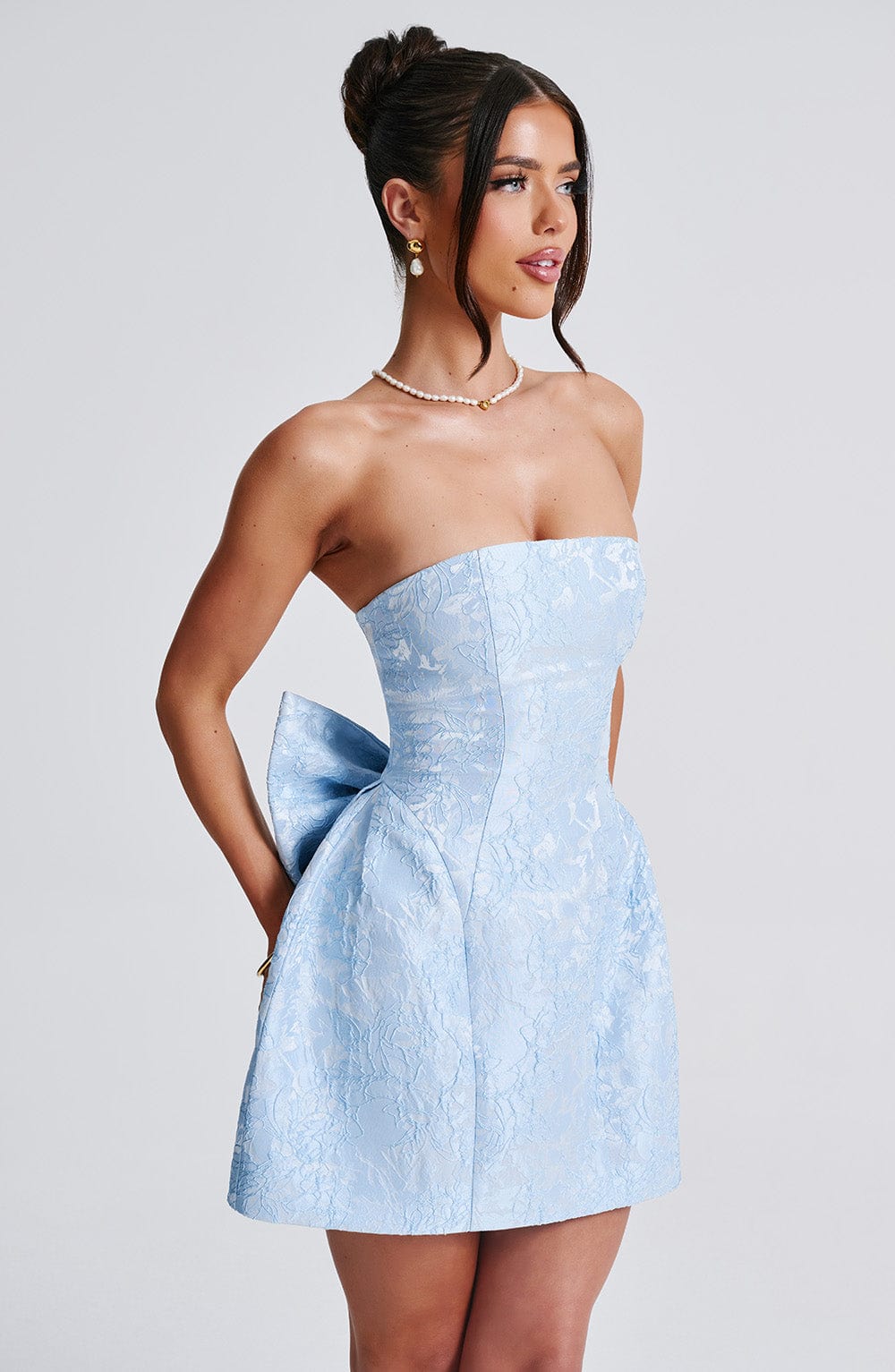 Sophia Blue Mini Sundress for Women