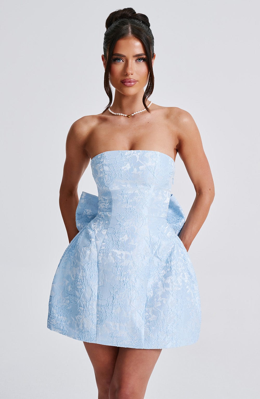 Sophia Blue Mini Sundress for Women