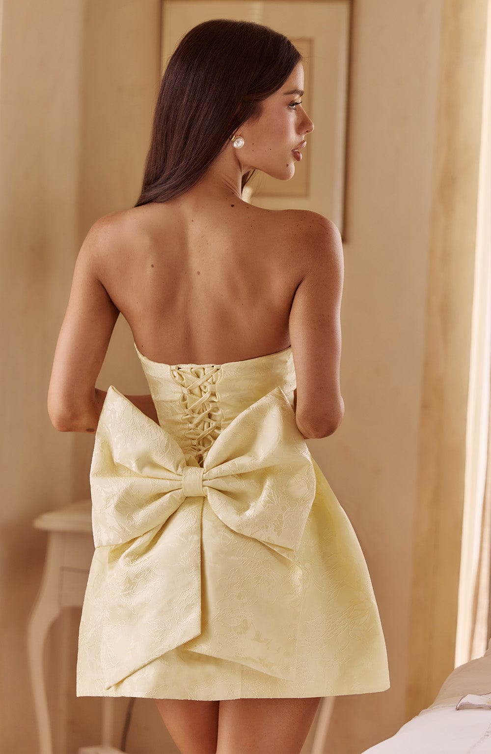 Sophia Lemon Mini Sundress - Cute Summer Fashion
