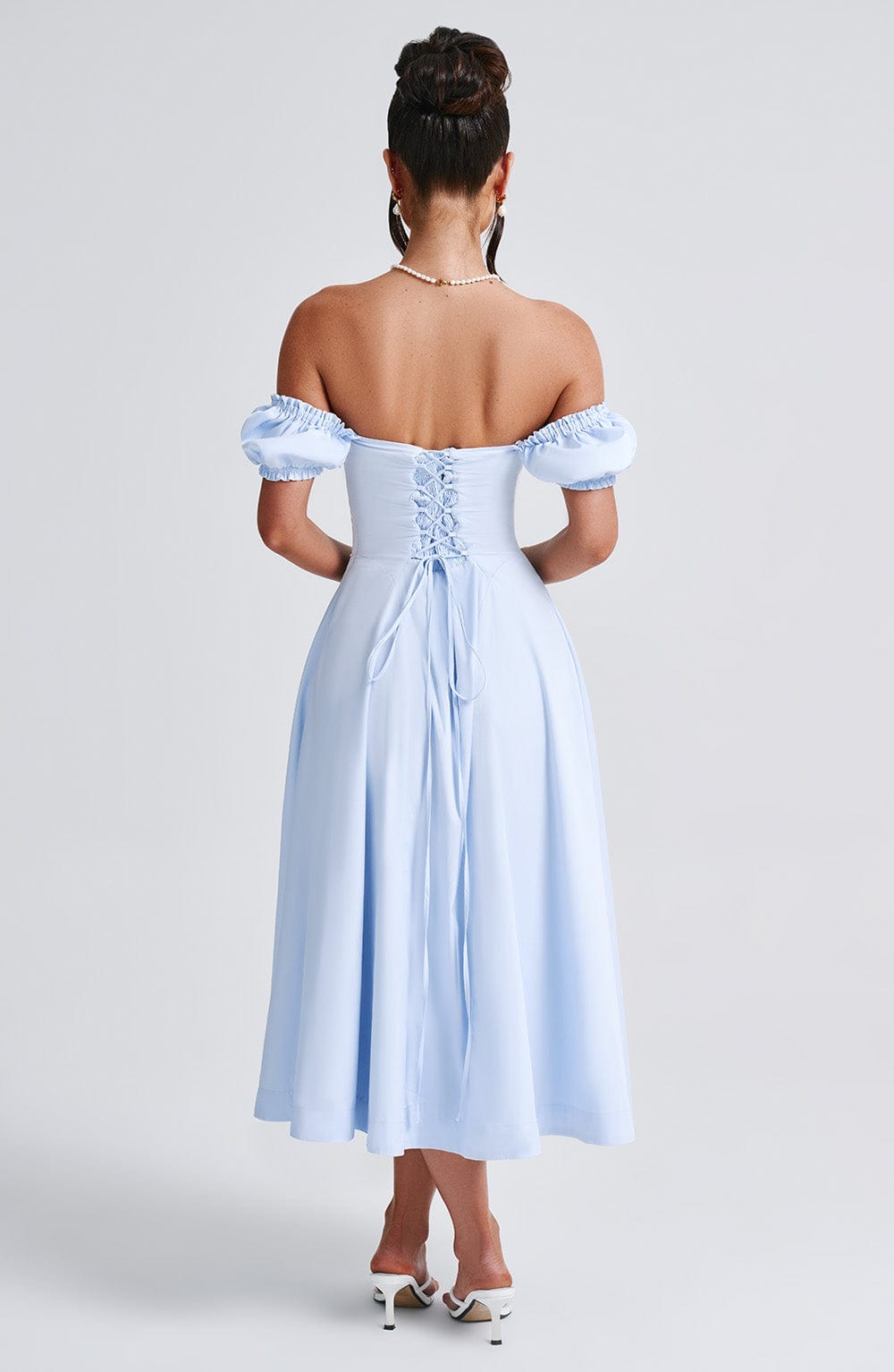 Sophia Blue Midi Sundress for Women