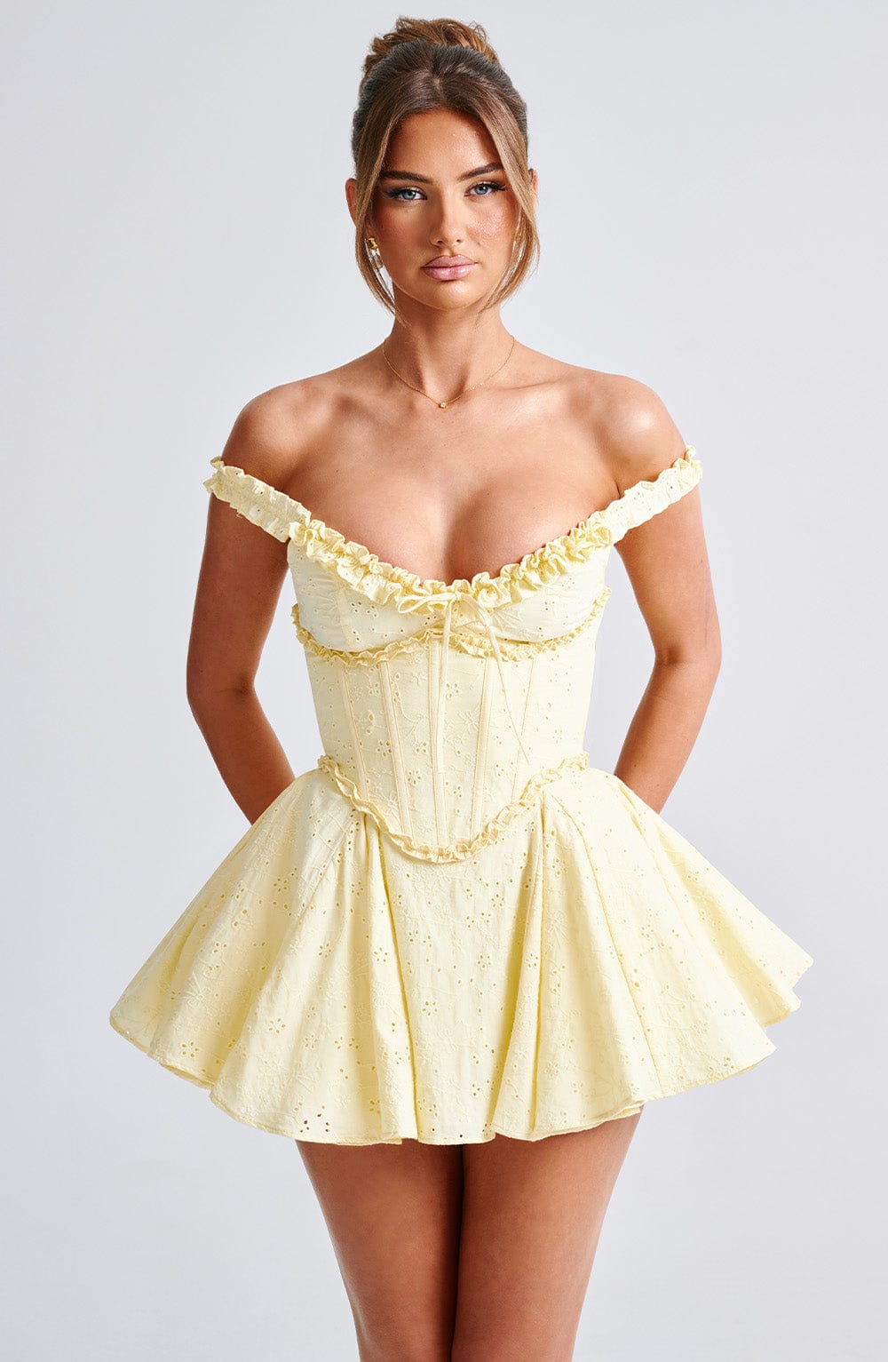 Chloe Lemon Yellow Summer Playsuit