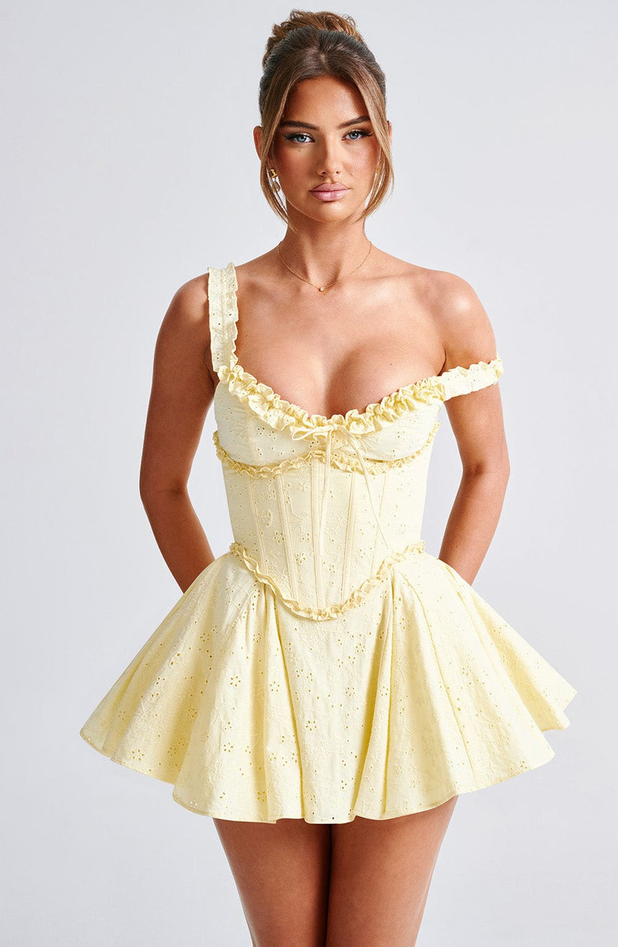 Chloe Lemon Yellow Summer Playsuit