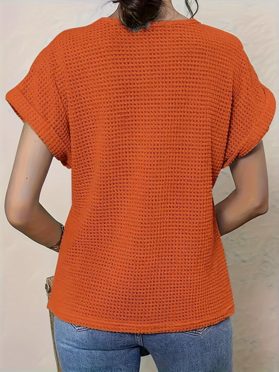 Luvrefashion | Rachel Exquisitely Crafted Knit Top in Navy Blue - image 8