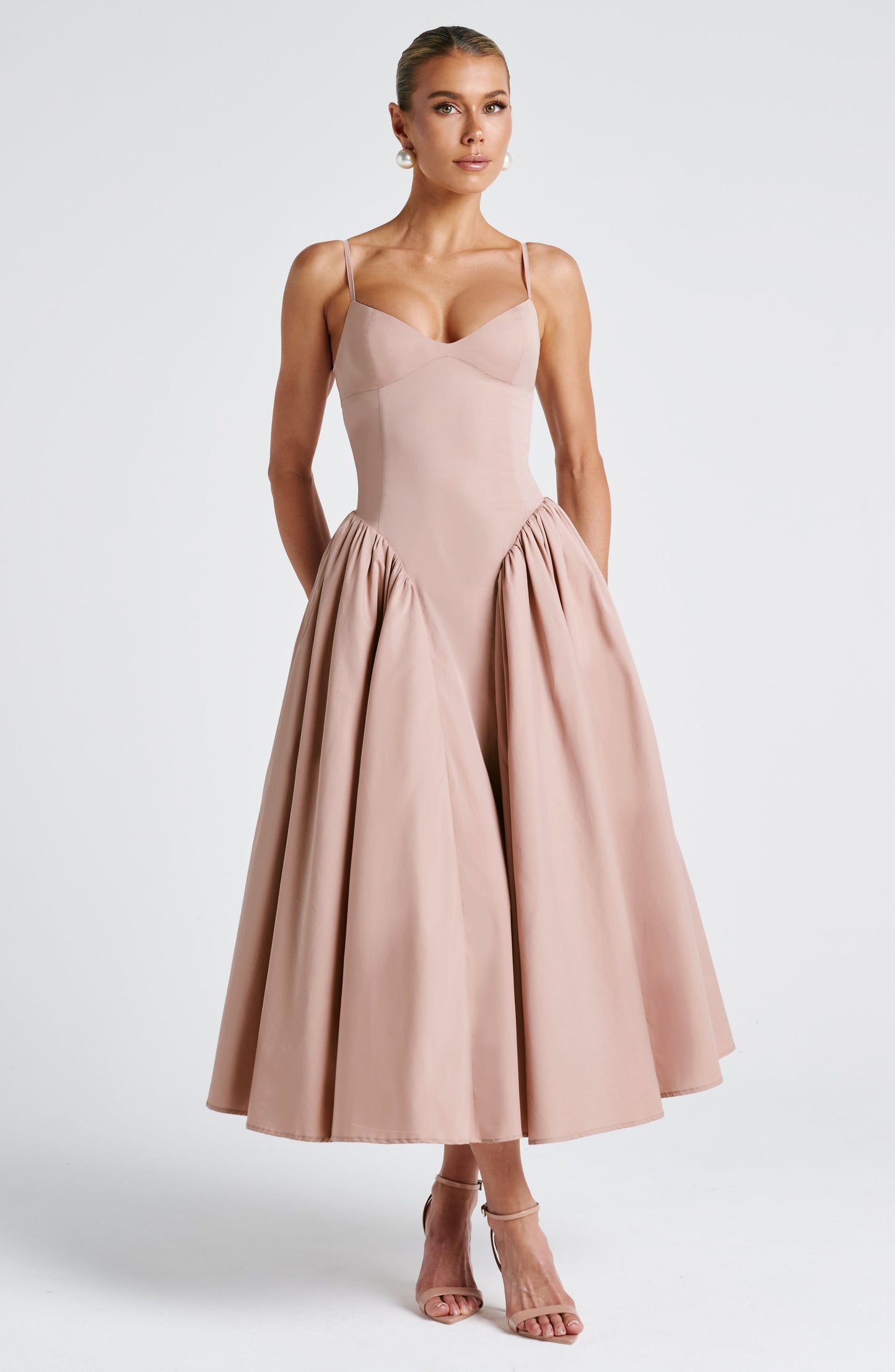 Sophia Clay Midi Sundress - Perfect for Summer