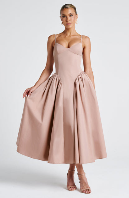 Sophia Clay Midi Sundress - Perfect for Summer