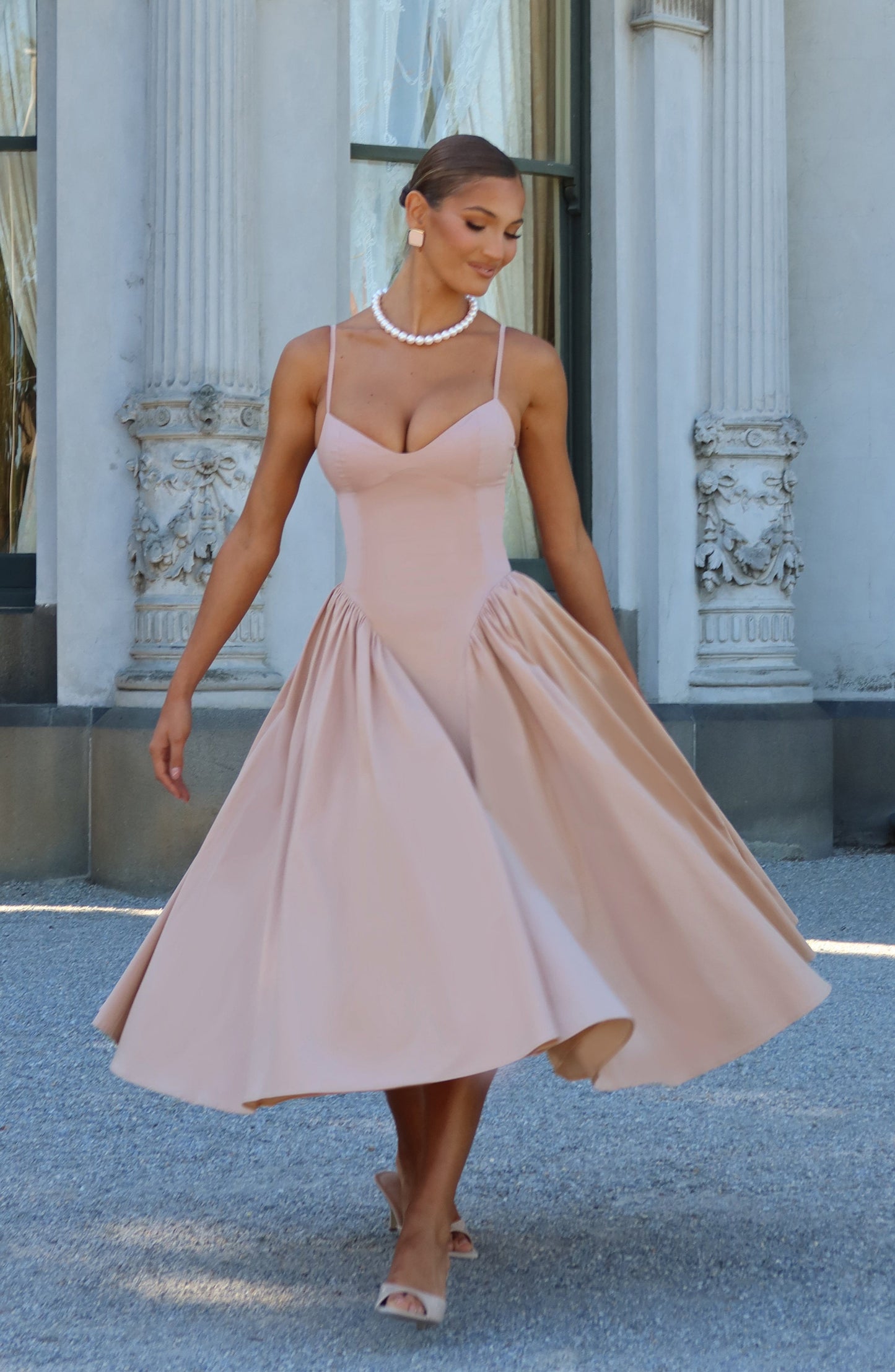 Sophia Clay Midi Sundress - Perfect for Summer