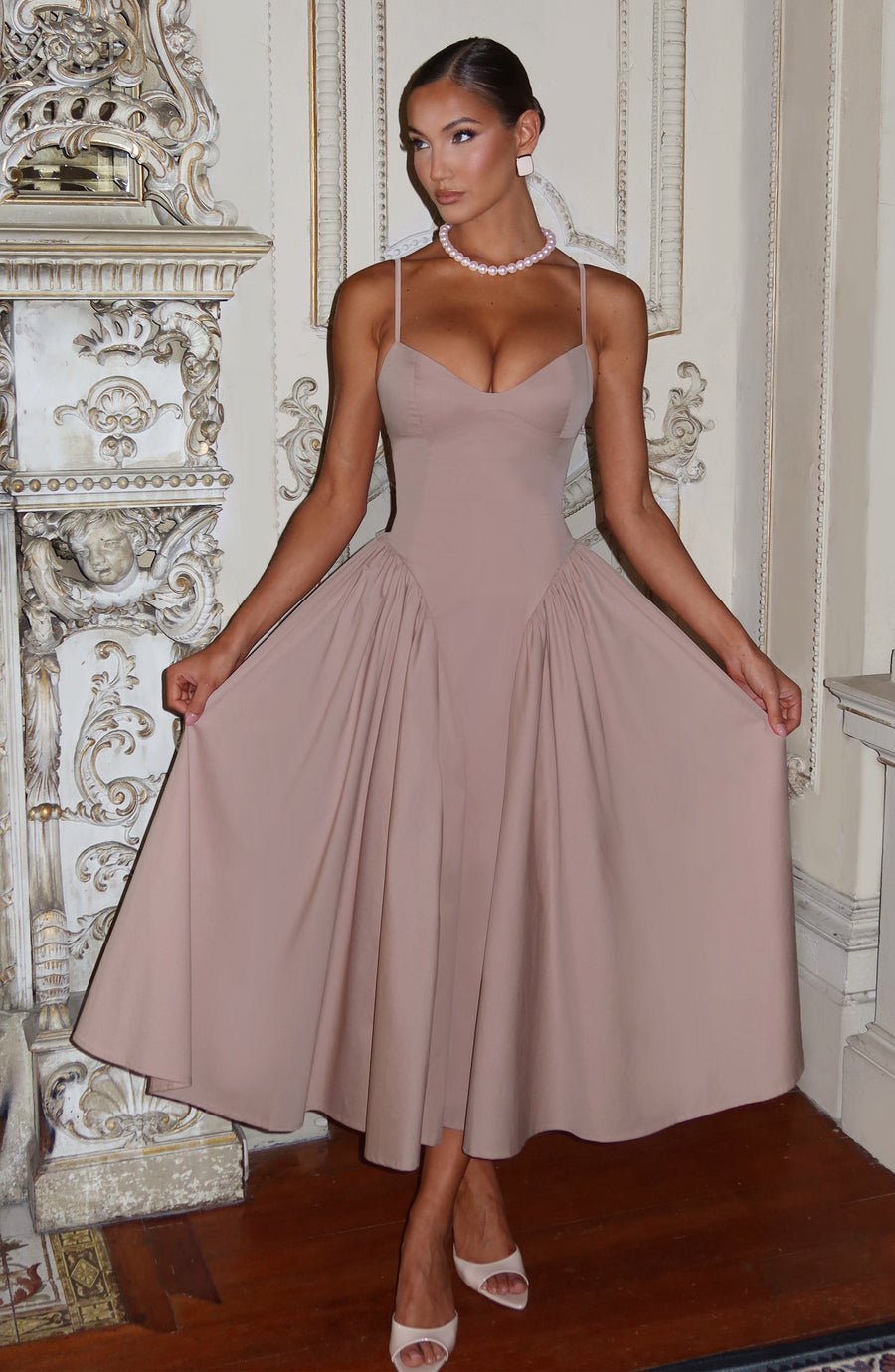 Sophia Clay Midi Sundress - Perfect for Summer