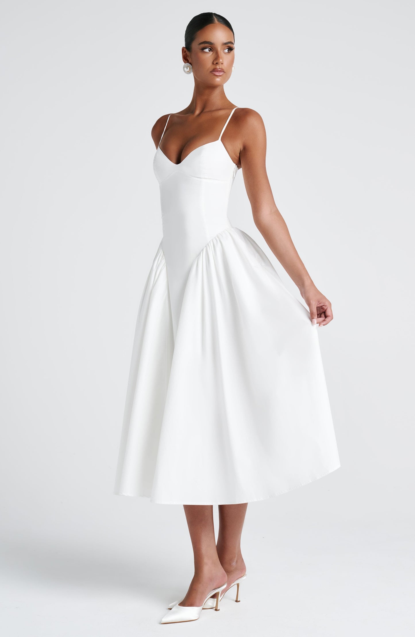 Ivory Emerson Midi Dress in XS - image 6