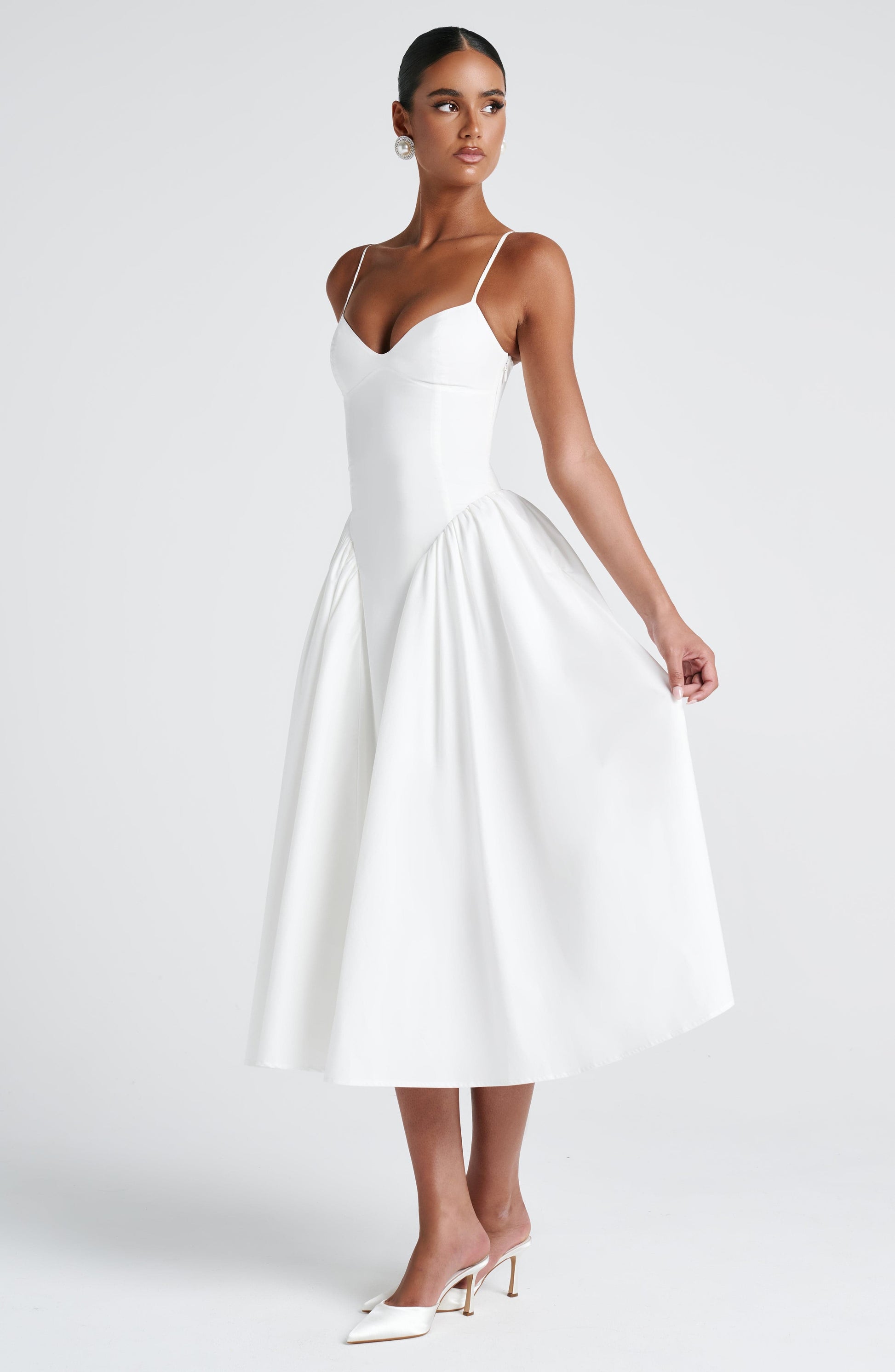 Ivory Emerson Midi Dress in XS - image 6
