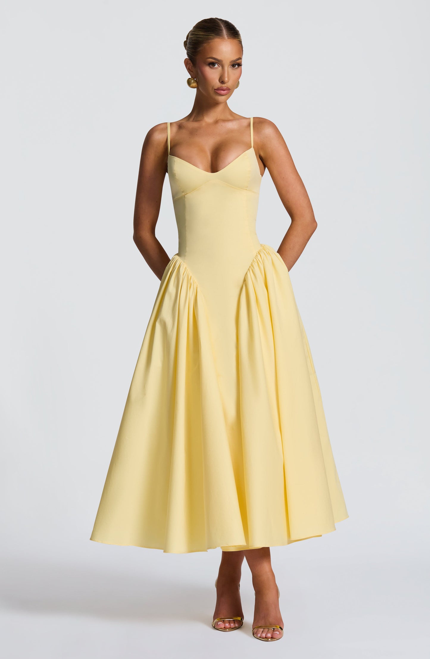 Lila Lemon Midi Sundress - Perfect for Summer