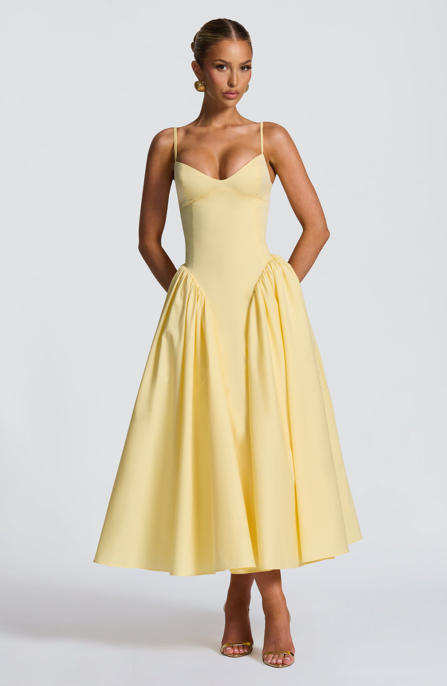 Lila Lemon Midi Sundress - Perfect for Summer