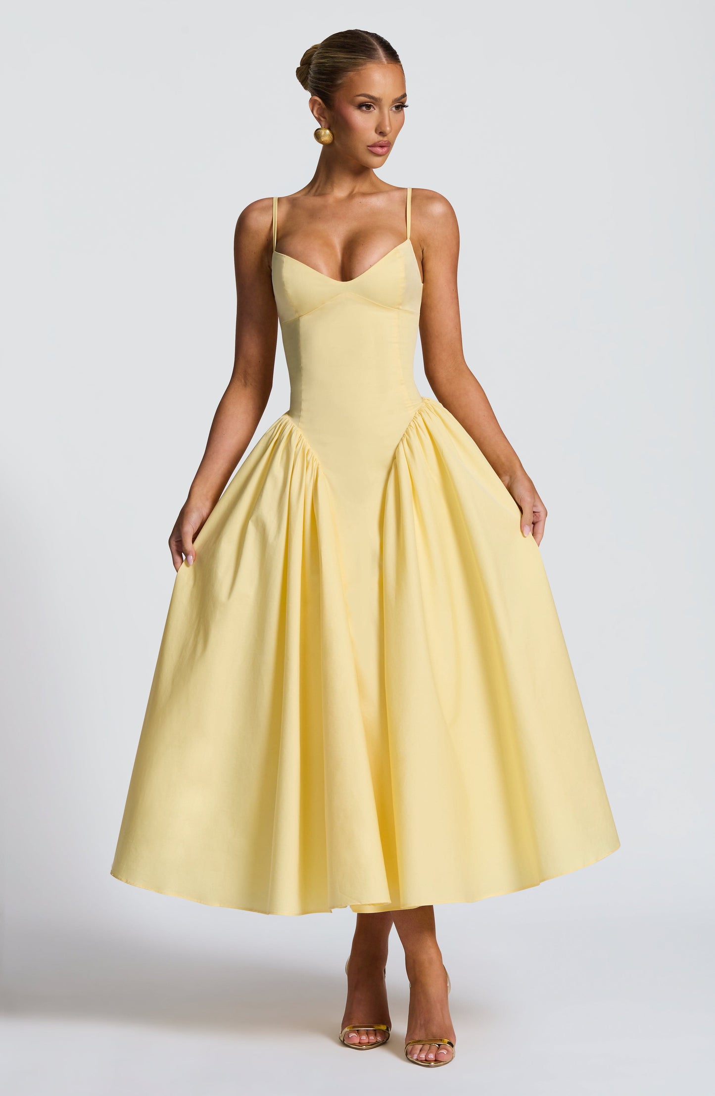 Lila Lemon Midi Sundress - Perfect for Summer