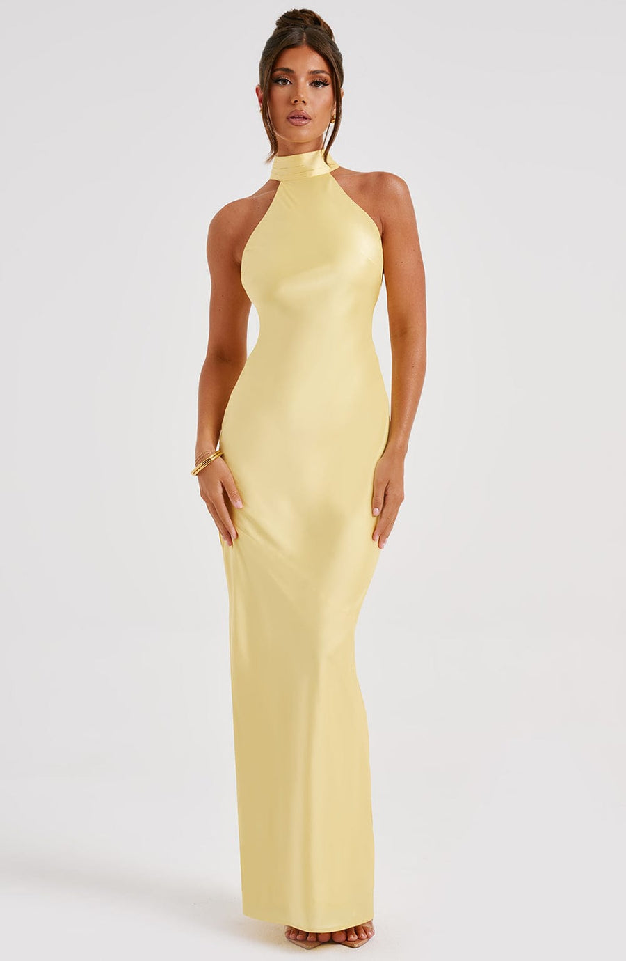 Chloe Lemon Maxi Summer Dress
