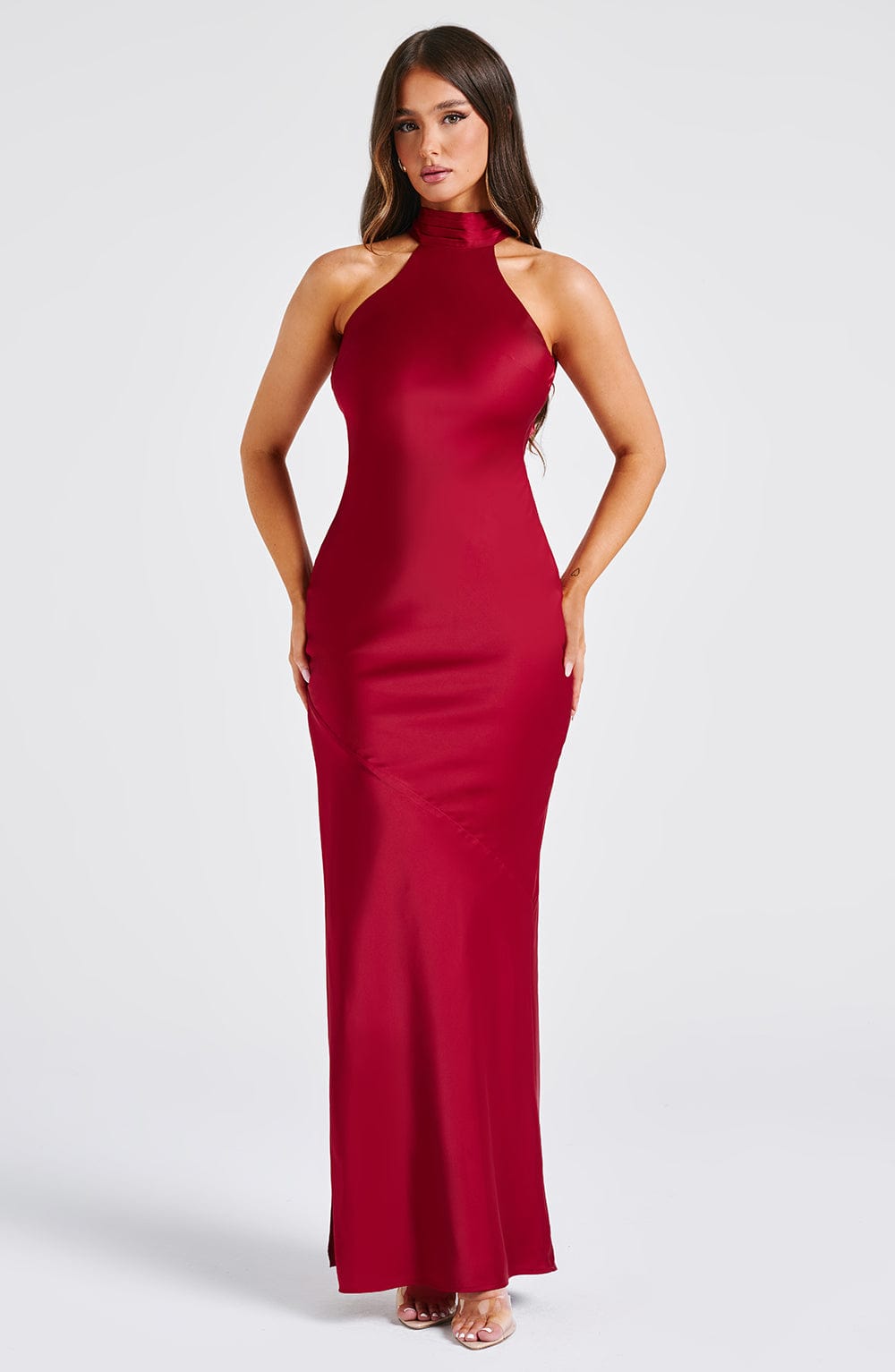 Etta Wine Maxi Dress in XS - image 6