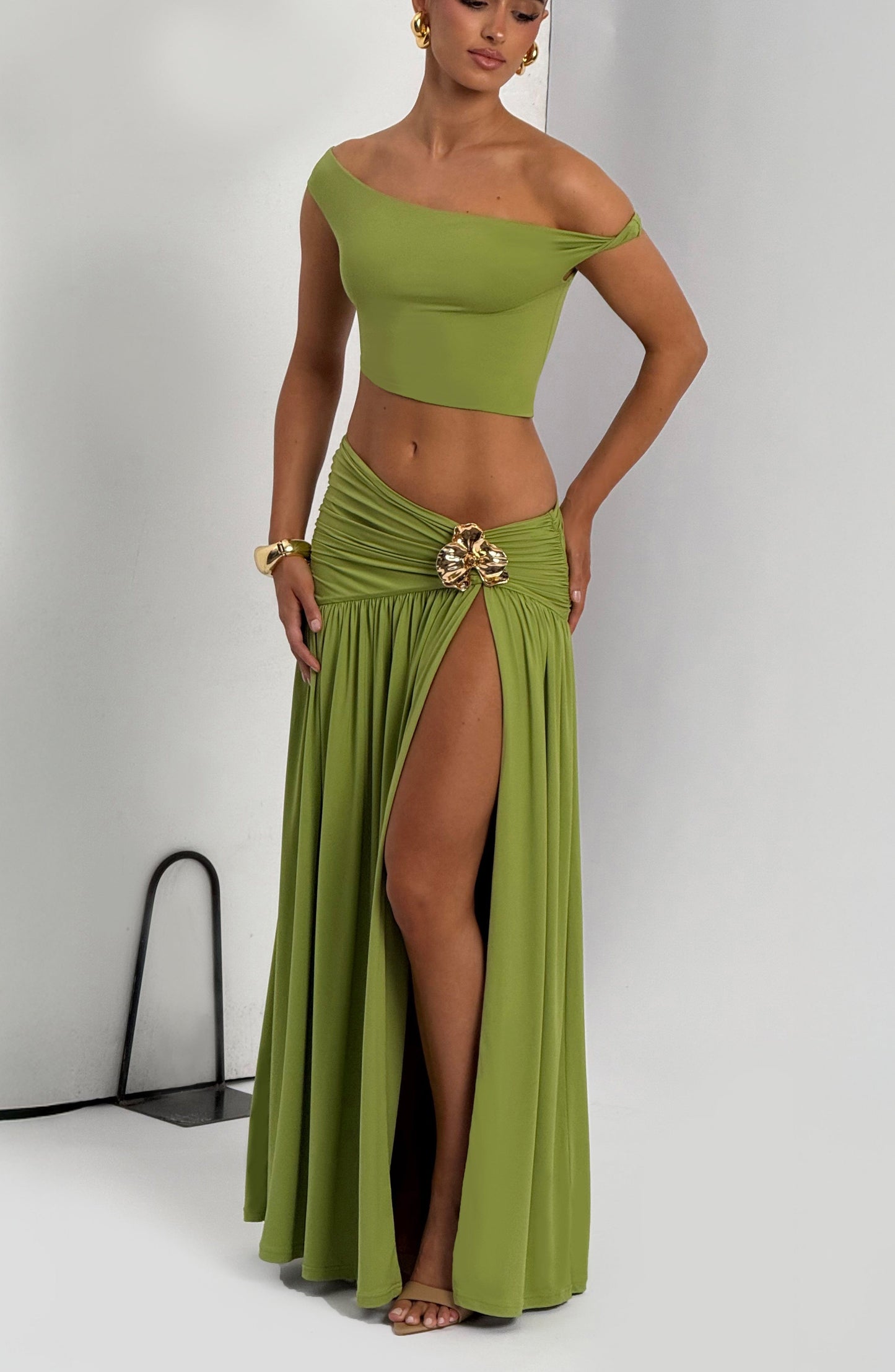 Sophia Olive Summer Top