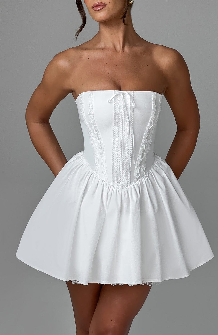 Chloe Ivory Mini Sundress - Cute Summer Fashion