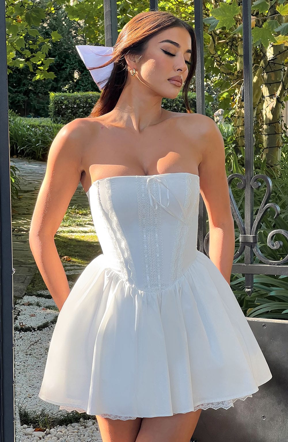 Chloe Ivory Mini Sundress - Cute Summer Fashion