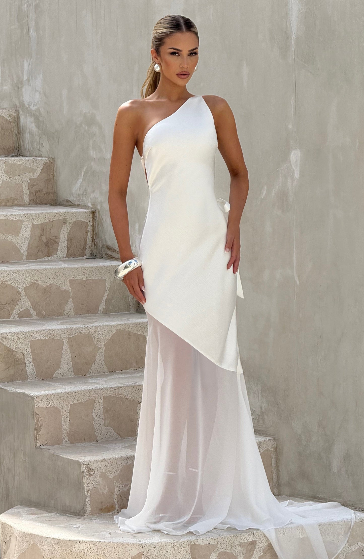 Sophia Ivory Maxi Summer Dress