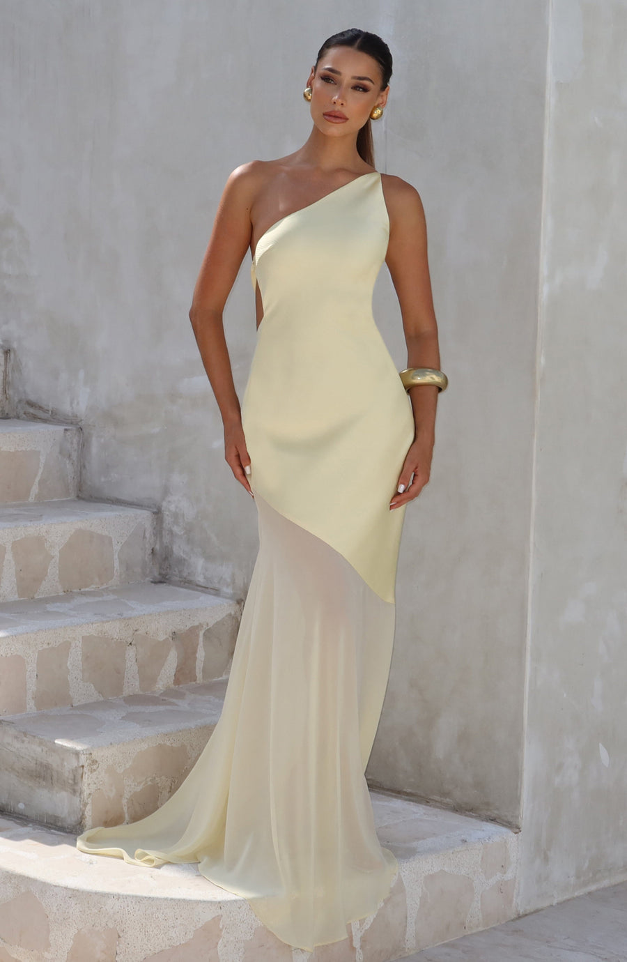 Chloe Lemon Maxi Summer Dress