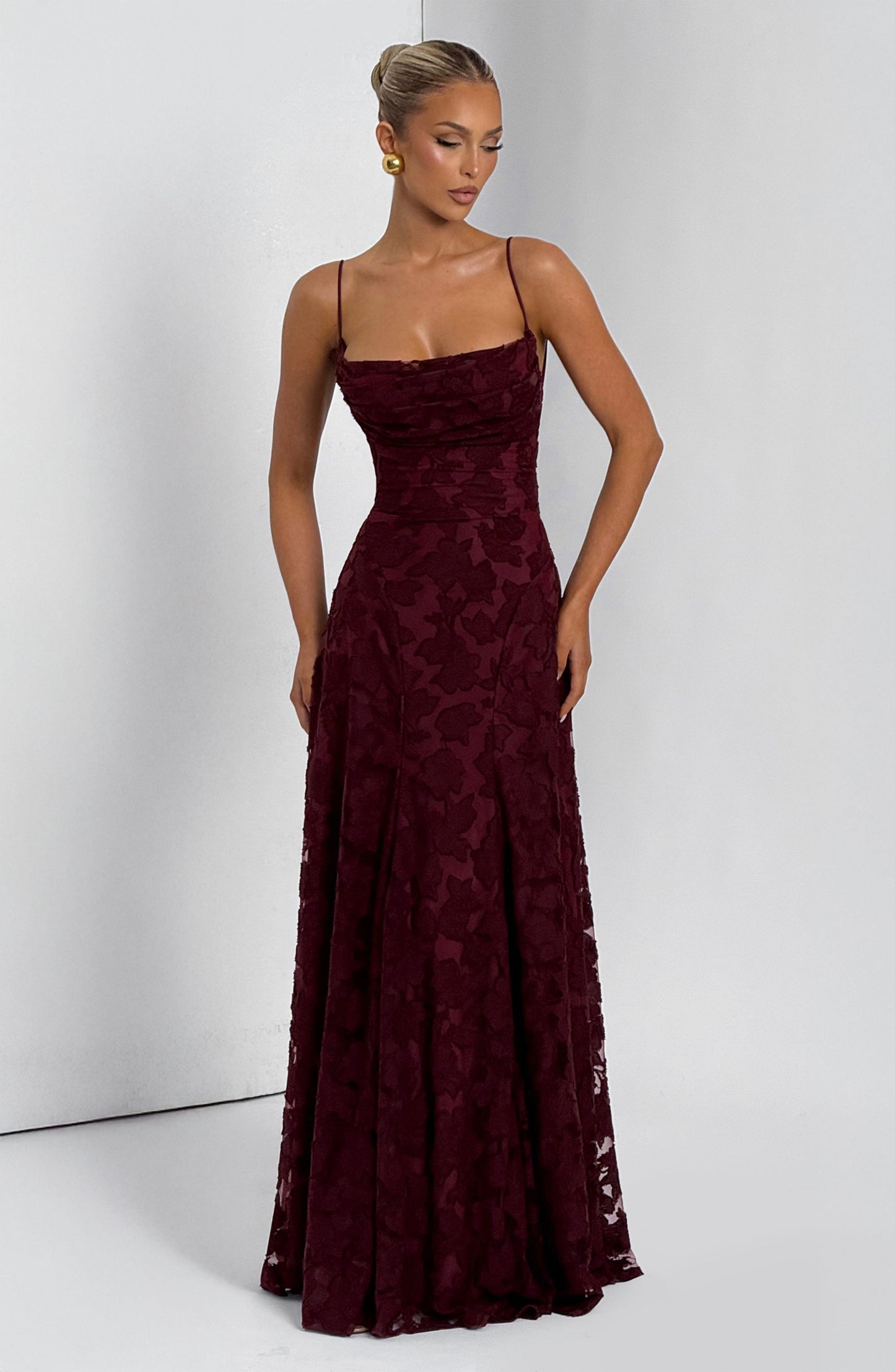 Amelia Maxi Summer Dress - Cherry Red