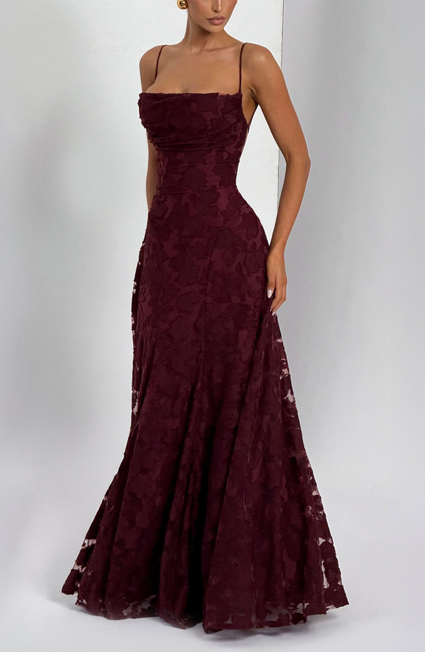 Amelia Maxi Summer Dress - Cherry Red