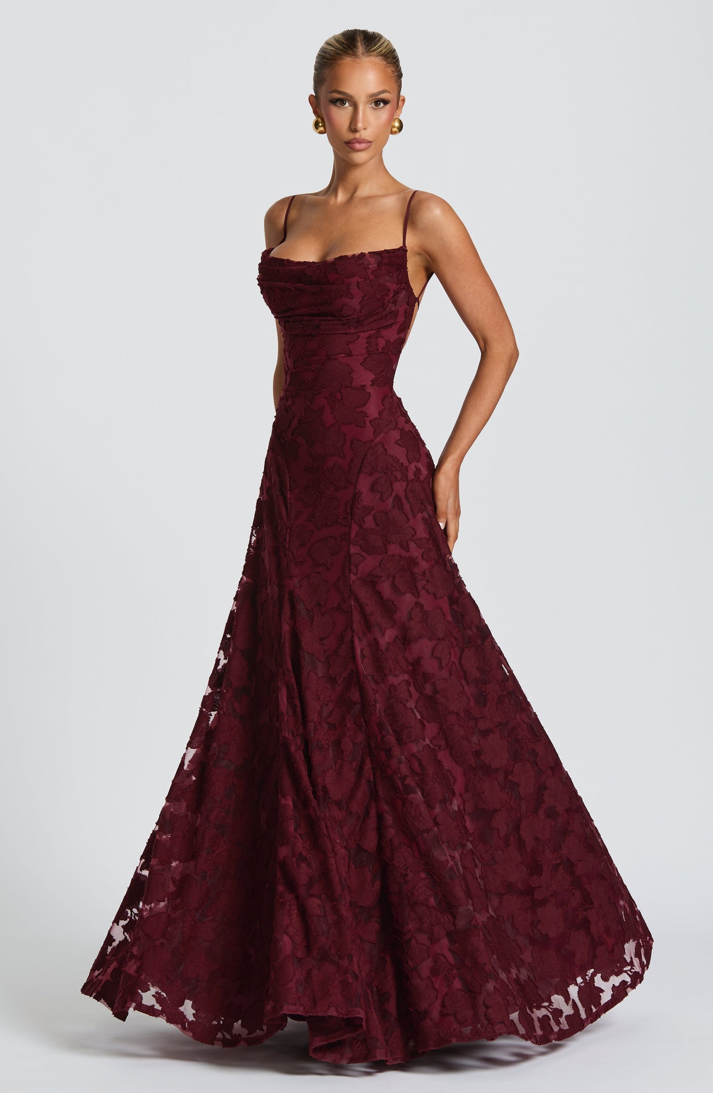 Amelia Maxi Summer Dress - Cherry Red