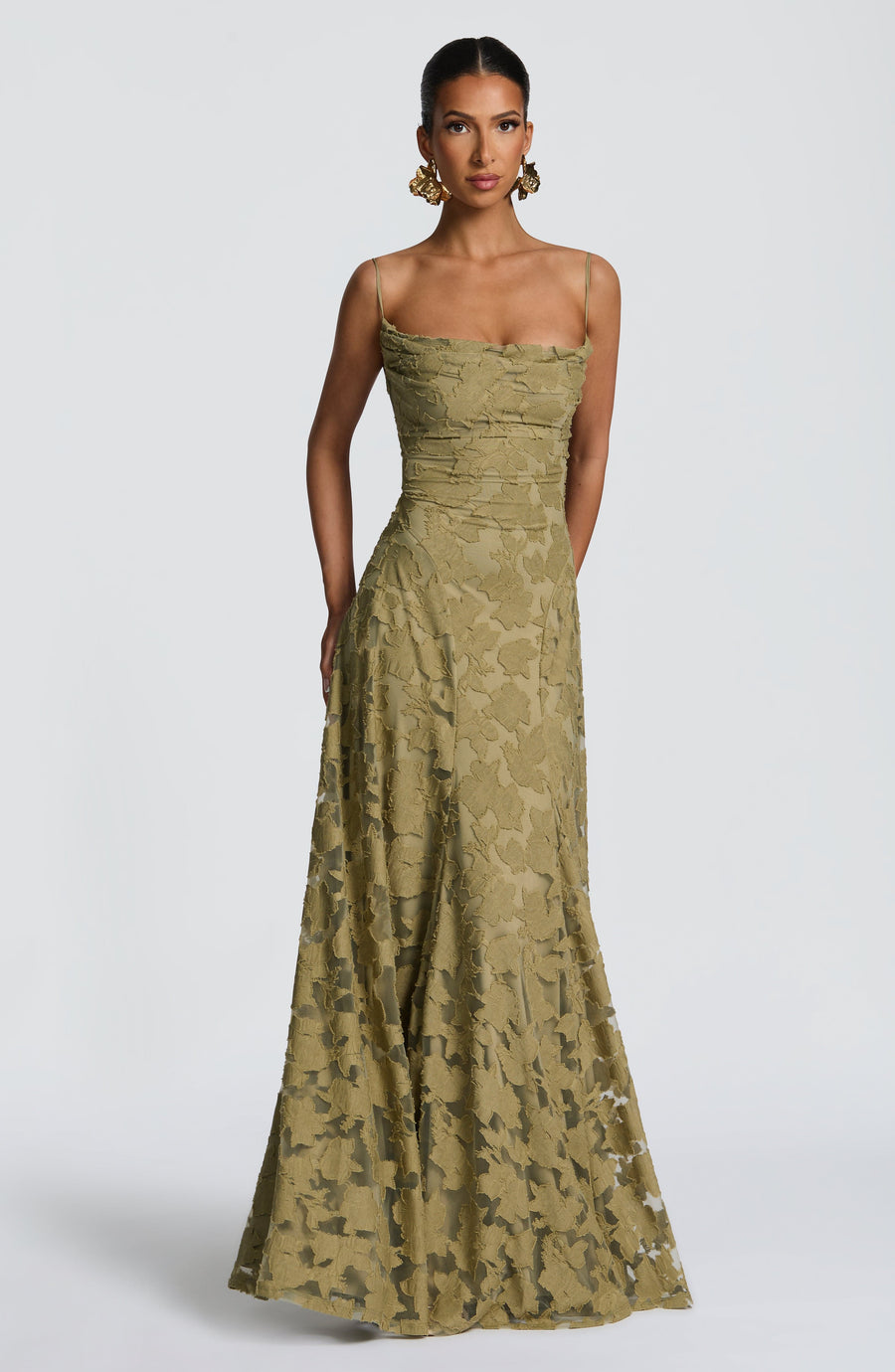 Sophia Sage Maxi Summer Dress
