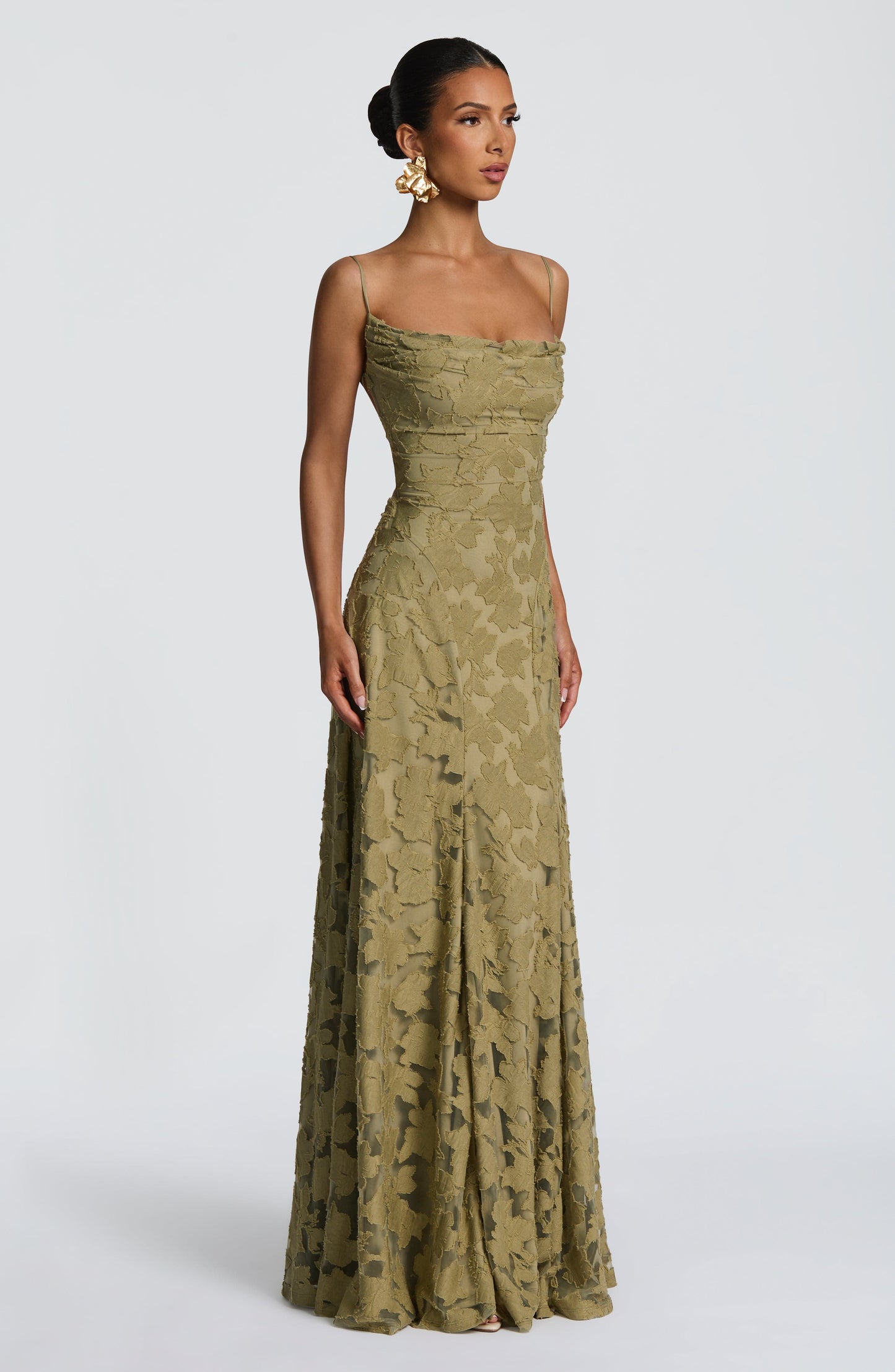 Sophia Sage Maxi Summer Dress