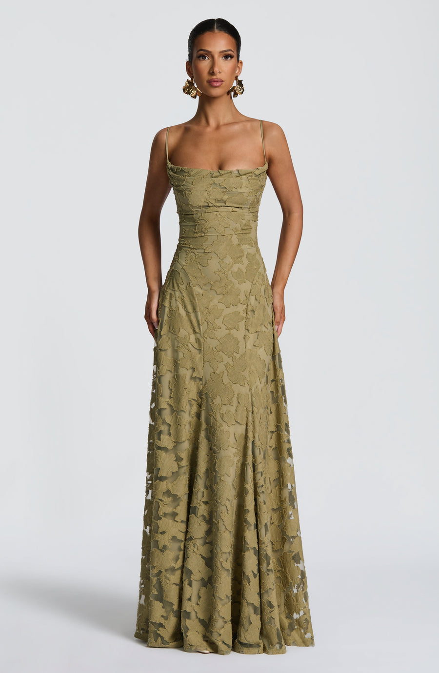 Sophia Sage Maxi Summer Dress