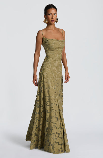 Sophia Sage Maxi Summer Dress