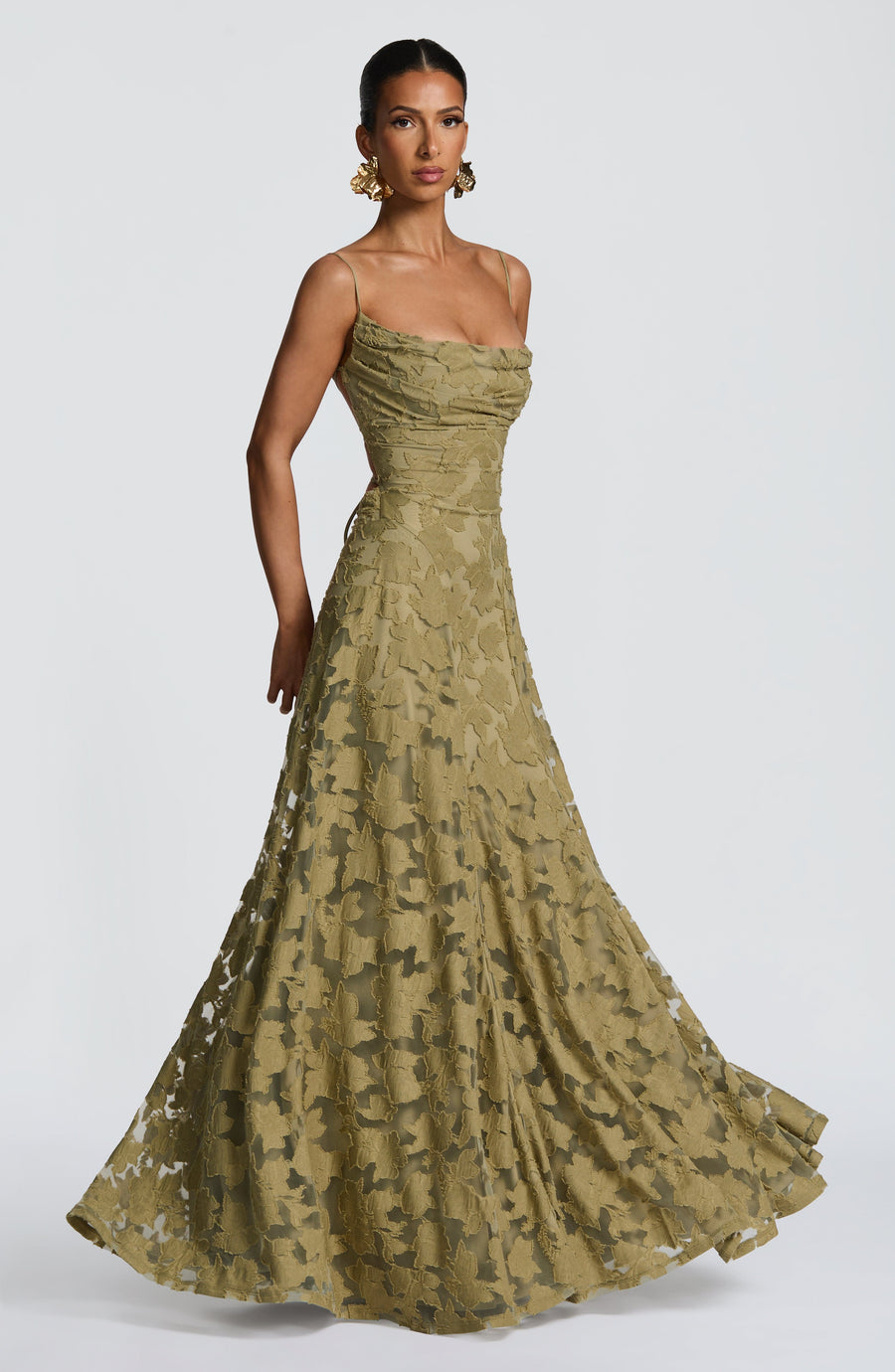 Sophia Sage Maxi Summer Dress