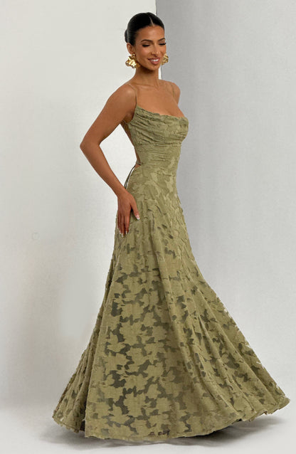 Sophia Sage Maxi Summer Dress