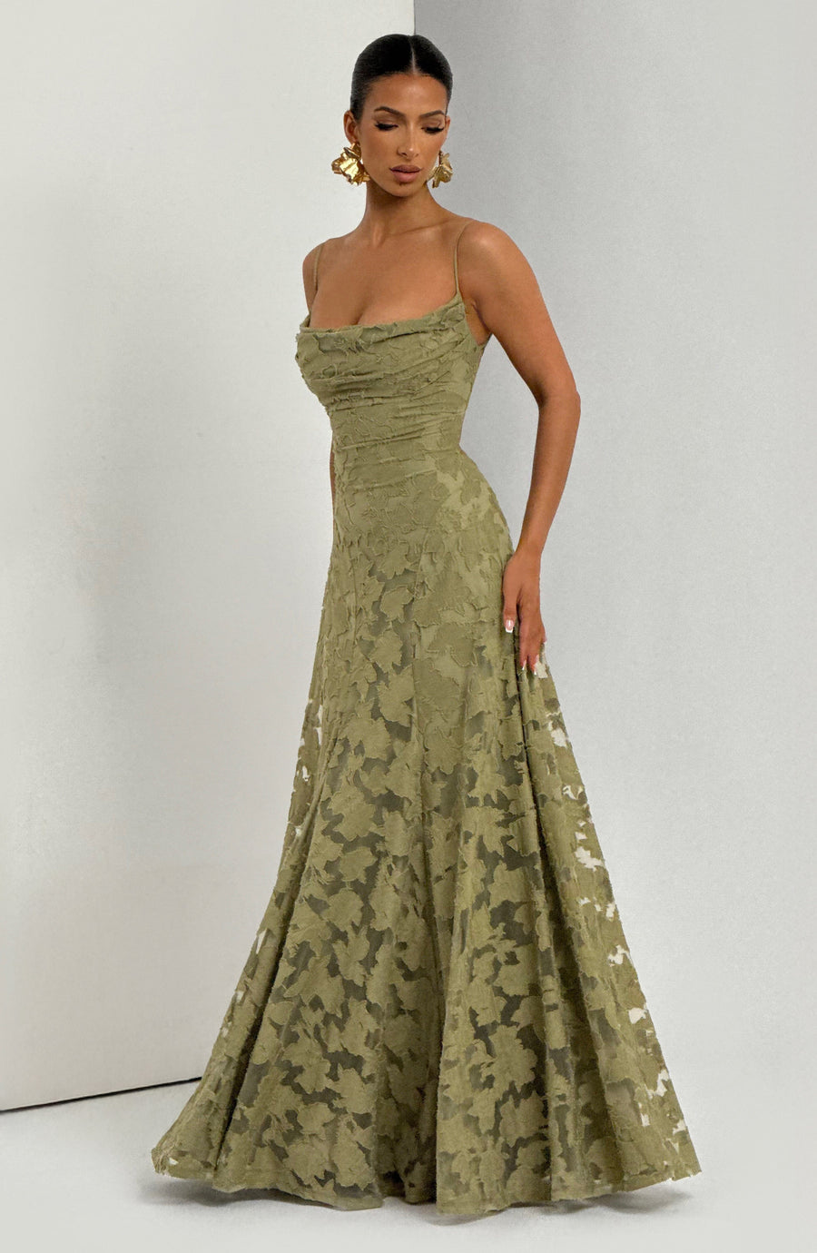 Sophia Sage Maxi Summer Dress