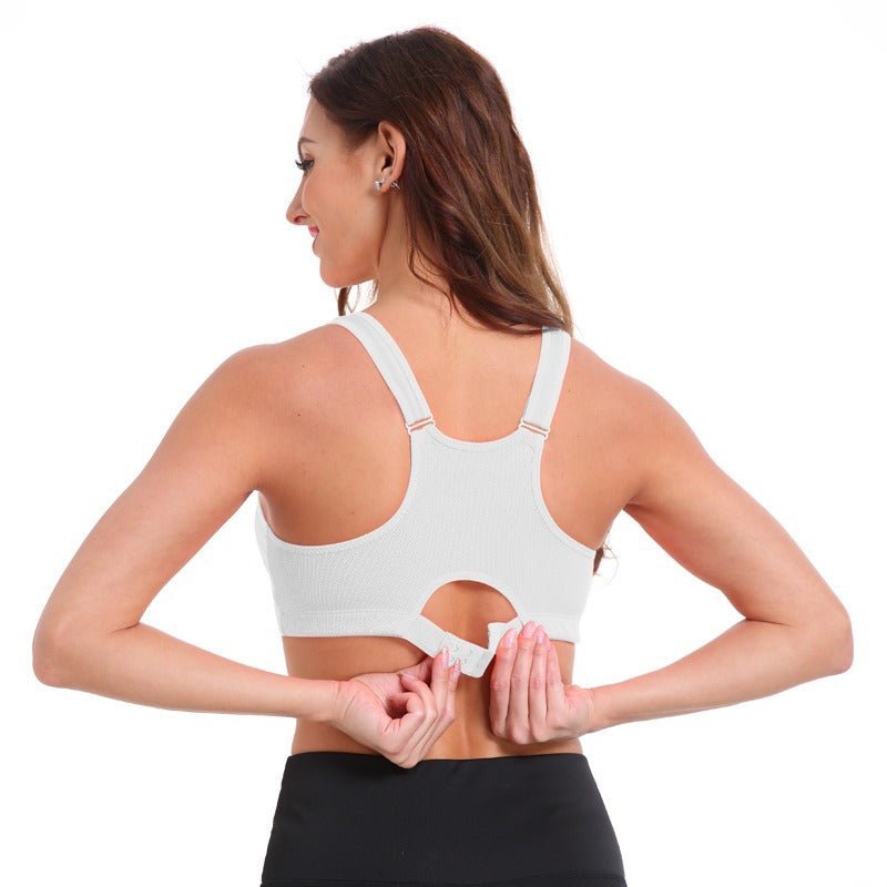 Front-Zip Wire-Free Sports Bra for Light-to-Medium Support