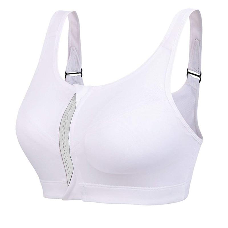Front-Zip Wire-Free Sports Bra for Light-to-Medium Support
