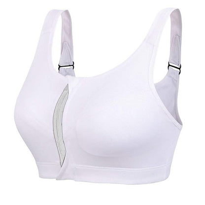 Front-Zip Wire-Free Sports Bra for Light-to-Medium Support
