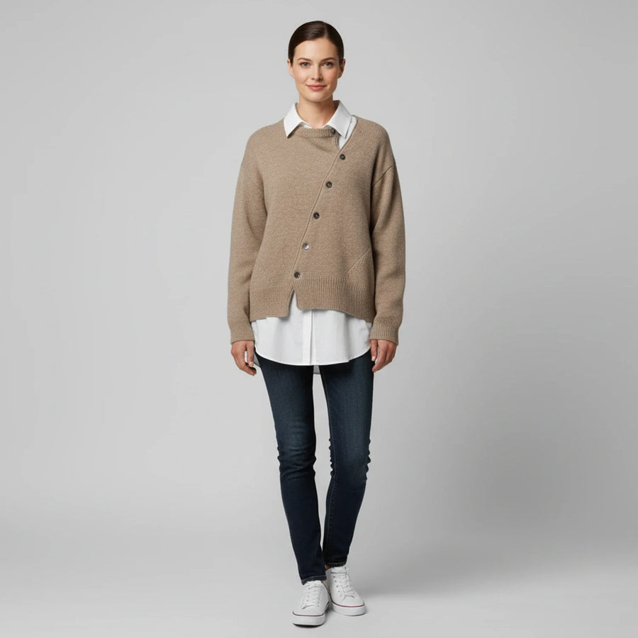 Luvrefashion | Loose Fit Sweater in Brown - side view