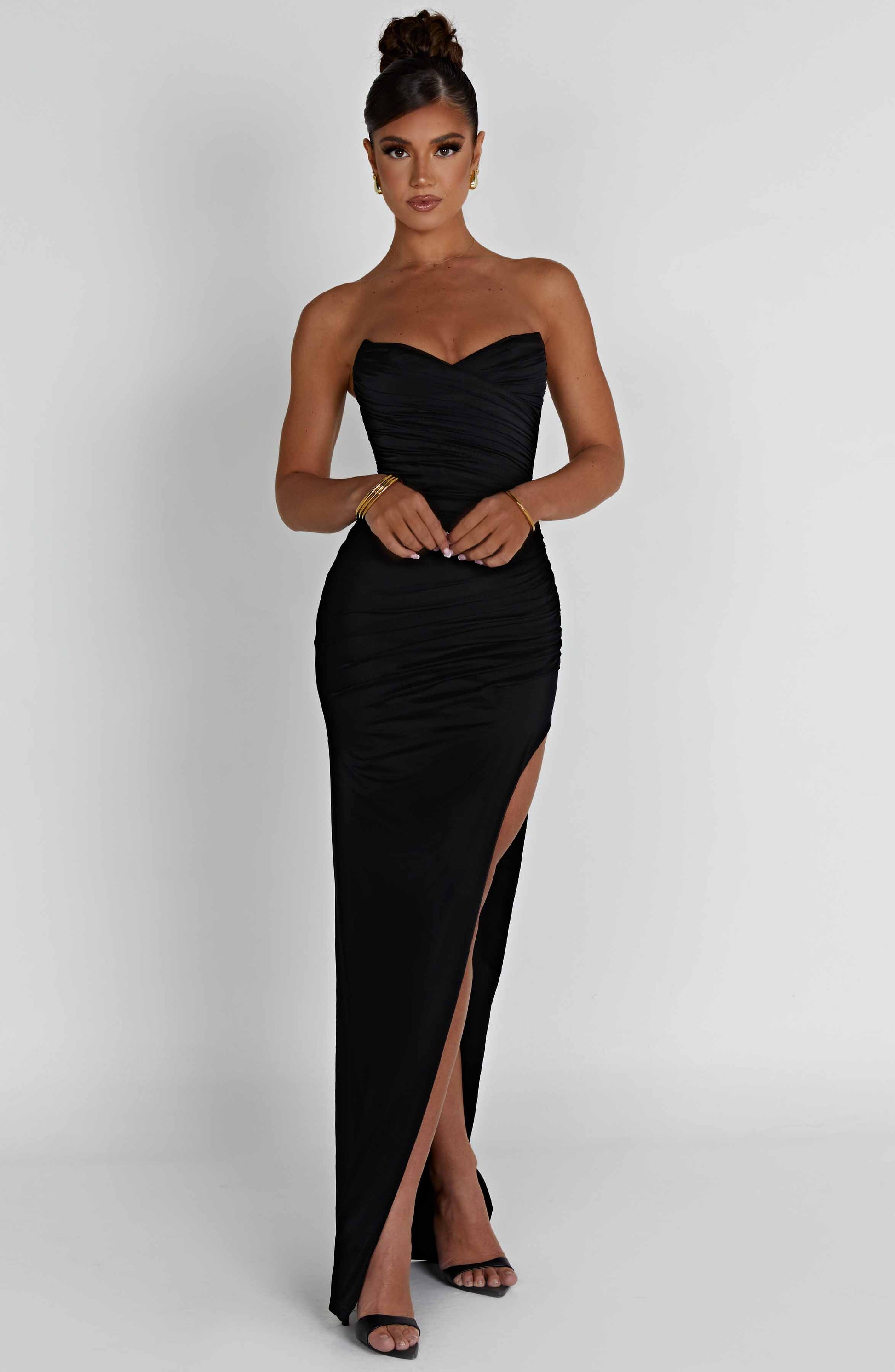 Giovanna Black Maxi Dress in XS - image 6