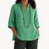 Linda | Women's Elegant Tunic Top - Green
