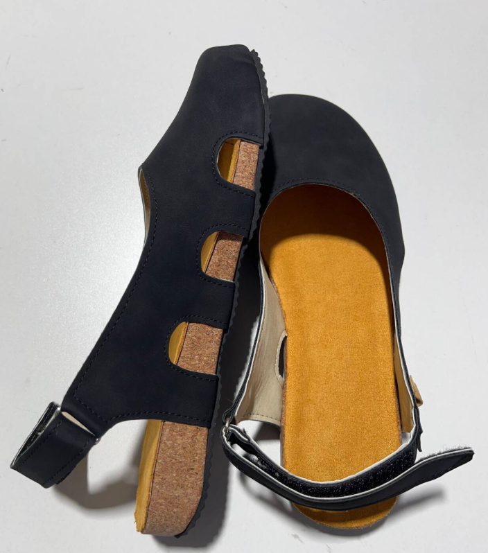 Donna Chic and Comfortable Summer Footwear in Blue - styled look