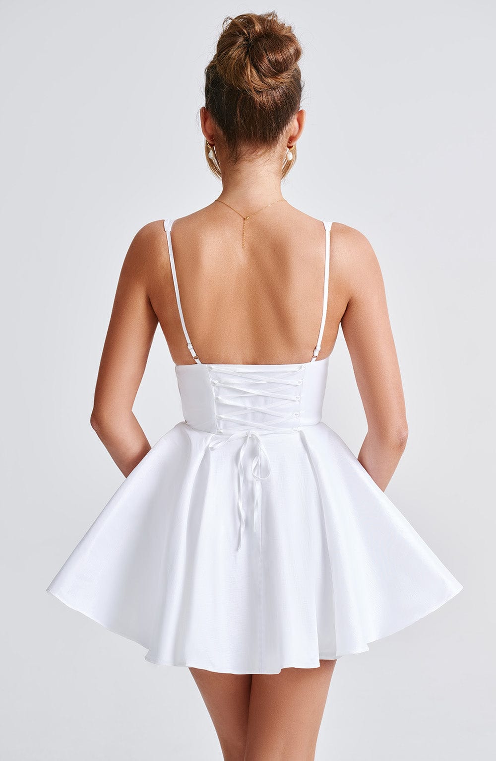 Chloe Ivory Mini Summer Dress for Women