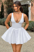 Chloe Ivory Mini Summer Dress for Women