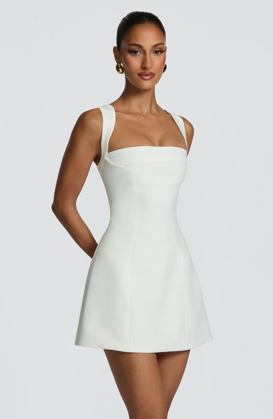 Chloe Ivory Mini Sundress - Cute Summer Fashion
